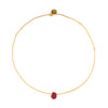 Thin Necklace: Ruby
