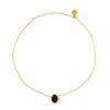 Thin Necklace: SmokyQuartz