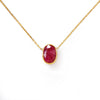 Thin Necklace: Ruby